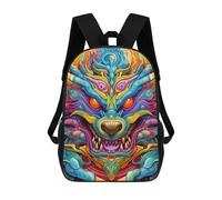 sinyumoney Mochilas Infantiles Impresas En 3D Colorful Mythical Creature -1 Mochilas Para Libros Para Niños Y Niñas Mochila Escolar Infantil Con Bolsillos Grandes Para Niños 17inch
