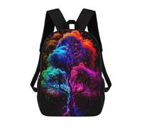 sinyumoney Mochilas Infantiles Impresas En 3D Colorful Neon Tree Artwork Mochila Escolar Infantil Linda Mochila Informal Para Exteriores Para Niños Estudiantes De Secundaria 17inch