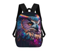 sinyumoney Mochilas Infantiles Impresas En 3D Colorful Owl Portrait Mochilas Escolares Para Niños Y Niñas Mochilas De Viaje Bolsas Para Libros Para La Escuela O Viajes 17inch