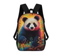 sinyumoney Mochilas Infantiles Impresas En 3D Colorful Panda Forest Mochilas Para Libros Para Niños Y Niñas Mochila Escolar Infantil Con Bolsillos Grandes Para Niños 17inch