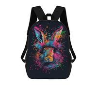sinyumoney Mochilas Infantiles Impresas En 3D Colorful Rabbit Art Print-1 Mochilas Mochilas De Moda Casual Mochila De Día Bonitas Bolsas De Viaje Mochila Casual Para Exteriores Para Niño Y Niña