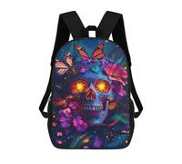 sinyumoney Mochilas Infantiles Impresas En 3D Colorful Sugar Skull Artwork-1 Mochilas Mochilas De Moda Casual Mochila De Día Bonitas Bolsas De Viaje Mochila Casual Para Exteriores Para Niño Y Niña
