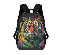 sinyumoney Mochilas Infantiles Impresas En 3D Colorful Tiger Art Print-23 Mochilas Mochilas De Moda Casual Mochila De Día Bonitas Bolsas De Viaje Mochila Casual Para Exteriores Para Niño Y Niña