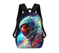 sinyumoney Mochilas Infantiles Impresas En 3D Cosmic Astronaut Journey-3 Mochilas Escolares Para Niños Y Niñas Mochilas De Viaje Bolsas Para Libros Para La Escuela O Viajes 17inch