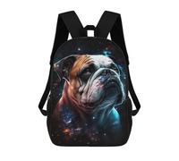 sinyumoney Mochilas Infantiles Impresas En 3D Cosmic Bulldog Portrait-10 Mochilas Mochilas De Moda Casual Mochila De Día Bonitas Bolsas De Viaje Mochila Casual Para Exteriores Para Niño Y Niña