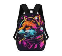 sinyumoney Mochilas Infantiles Impresas En 3D Cosmic Fox Astronaut Mochilas Mochilas De Moda Casual Mochila De Día Bonitas Bolsas De Viaje Mochila Casual Para Exteriores Para Niño Y Niña