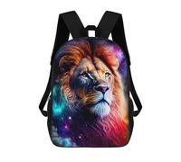 sinyumoney Mochilas Infantiles Impresas En 3D Cosmic Lion Majesty -2 Mochila Escolar Infantil Linda Mochila Informal Para Exteriores Para Niños Estudiantes De Secundaria 17inch