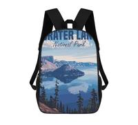 sinyumoney Mochilas Infantiles Impresas En 3D Crater Lake National Park Mochila Escolar Infantil Linda Mochila Informal Para Exteriores Para Niños Estudiantes De Secundaria 17inch