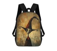 sinyumoney Mochilas Infantiles Impresas En 3D Creepy Jester Mochila Escolar Infantil Linda Mochila Informal Para Exteriores Para Niños Estudiantes De Secundaria 17inch