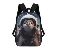 sinyumoney Mochilas Infantiles Impresas En 3D Cute Astronaut Penguin Mochilas Escolares Para Niños Y Niñas Mochilas De Viaje Bolsas Para Libros Para La Escuela O Viajes 17inch