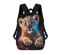 sinyumoney Mochilas Infantiles Impresas En 3D Cute Cosmic Lion Cub Mochilas Para Libros Para Niños Y Niñas Mochila Escolar Infantil Con Bolsillos Grandes Para Niños 17inch