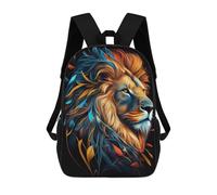 sinyumoney Mochilas Infantiles Impresas En 3D Cute Lion Animal Cartoon Mochilas Para Libros Para Niños Y Niñas Mochila Escolar Infantil Con Bolsillos Grandes Para Niños 17inch