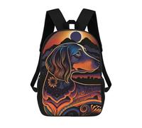sinyumoney Mochilas Infantiles Impresas En 3D Dachshund Style 5 Mochilas Para Libros Para Niños Y Niñas Mochila Escolar Infantil Con Bolsillos Grandes Para Niños 17inch