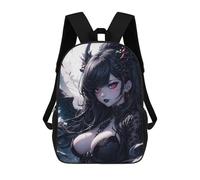 sinyumoney Mochilas Infantiles Impresas En 3D Dark Angel Anime Girl Mochilas Mochilas De Moda Casual Mochila De Día Bonitas Bolsas De Viaje Mochila Casual Para Exteriores Para Niño Y Niña