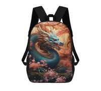 sinyumoney Mochilas Infantiles Impresas En 3D Dragon Amidst Cherry Blossoms -2 Mochila Escolar Infantil Linda Mochila Informal Para Exteriores Para Niños Estudiantes De Secundaria 17inch