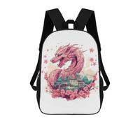 sinyumoney Mochilas Infantiles Impresas En 3D Dragon Amidst Cherry Blossoms -8 Mochila Escolar Infantil Linda Mochila Informal Para Exteriores Para Niños Estudiantes De Secundaria 17inch
