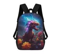 sinyumoney Mochilas Infantiles Impresas En 3D Dragon Amidst Flowers Mochila Escolar Infantil Linda Mochila Informal Para Exteriores Para Niños Estudiantes De Secundaria 17inch
