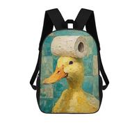 sinyumoney Mochilas Infantiles Impresas En 3D Duck with Toilet Paper on Head-1 Mochilas Mochilas De Moda Casual Mochila De Día Bonitas Bolsas De Viaje Mochila Casual Para Exteriores Para Niño Y Niña