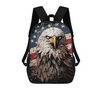 sinyumoney Mochilas Infantiles Impresas En 3D Eagle American Flag Mochila Escolar Infantil Linda Mochila Informal Para Exteriores Para Niños Estudiantes De Secundaria 17inch