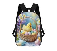 sinyumoney Mochilas Infantiles Impresas En 3D Easter Basket with Chick Mochilas Mochilas De Moda Casual Mochila De Día Bonitas Bolsas De Viaje Mochila Casual Para Exteriores Para Niño Y Niña