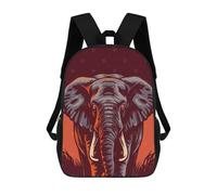 sinyumoney Mochilas Infantiles Impresas En 3D Elephant Portrait Illustration Mochila Escolar Infantil Linda Mochila Informal Para Exteriores Para Niños Estudiantes De Secundaria 17inch