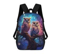 sinyumoney Mochilas Infantiles Impresas En 3D Enchanted Night Owls Mochilas Para Libros Para Niños Y Niñas Mochila Escolar Infantil Con Bolsillos Grandes Para Niños 17inch