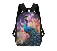 sinyumoney Mochilas Infantiles Impresas En 3D Enchanted Peacock Majesty Mochilas Escolares Para Niños Y Niñas Mochilas De Viaje Bolsas Para Libros Para La Escuela O Viajes 17inch