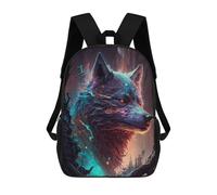 sinyumoney Mochilas Infantiles Impresas En 3D Enchanted Wolf Portrait -12 Mochilas Para Libros Para Niños Y Niñas Mochila Escolar Infantil Con Bolsillos Grandes Para Niños 17inch