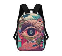 sinyumoney Mochilas Infantiles Impresas En 3D Eye of The Soul A Surreal Journey Mochilas Escolares Para Niños Y Niñas Mochilas De Viaje Bolsas Para Libros Para La Escuela O Viajes 17inch