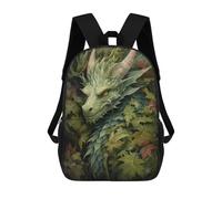 sinyumoney Mochilas Infantiles Impresas En 3D Fantasy Forest Dragon Mochila Escolar Infantil Linda Mochila Informal Para Exteriores Para Niños Estudiantes De Secundaria 17inch