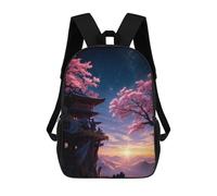 sinyumoney Mochilas Infantiles Impresas En 3D Fantasy Sakura Japan Art Mochilas Escolares Para Niños Y Niñas Mochilas De Viaje Bolsas Para Libros Para La Escuela O Viajes 17inch