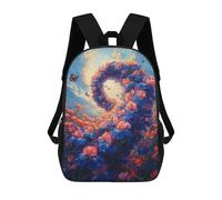 sinyumoney Mochilas Infantiles Impresas En 3D Floral Heart Sky Garden Mochilas Mochilas De Moda Casual Mochila De Día Bonitas Bolsas De Viaje Mochila Casual Para Exteriores Para Niño Y Niña