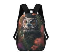 sinyumoney Mochilas Infantiles Impresas En 3D Forest Owl Flowers Mochila Escolar Infantil Linda Mochila Informal Para Exteriores Para Niños Estudiantes De Secundaria 17inch