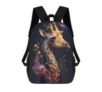 sinyumoney Mochilas Infantiles Impresas En 3D Galactic Giraffe A Cosmic Portrait Mochilas Para Libros Para Niños Y Niñas Mochila Escolar Infantil Con Bolsillos Grandes Para Niños 17inch