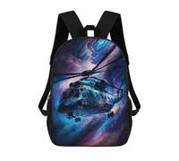 sinyumoney Mochilas Infantiles Impresas En 3D Galactic Helicopter Adventure -9 Mochilas Mochilas De Moda Casual Mochila De Día Bonitas Bolsas De Viaje Mochila Casual Para Exteriores Para Niño Y Niña