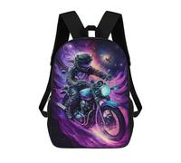 sinyumoney Mochilas Infantiles Impresas En 3D Galactic Motorcycle Ride -4 Mochilas Mochilas De Moda Casual Mochila De Día Bonitas Bolsas De Viaje Mochila Casual Para Exteriores Para Niño Y Niña