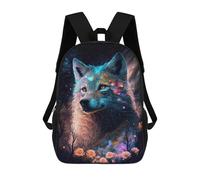 sinyumoney Mochilas Infantiles Impresas En 3D Galactic Wolf Fantasy Mochilas Mochilas De Moda Casual Mochila De Día Bonitas Bolsas De Viaje Mochila Casual Para Exteriores Para Niño Y Niña