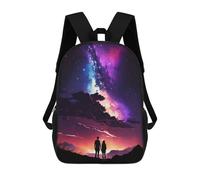 sinyumoney Mochilas Infantiles Impresas En 3D Galaxy Couple Landscape Mochilas Para Libros Para Niños Y Niñas Mochila Escolar Infantil Con Bolsillos Grandes Para Niños 17inch