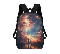 sinyumoney Mochilas Infantiles Impresas En 3D Galaxy Sunset Mochilas Para Libros Para Niños Y Niñas Mochila Escolar Infantil Con Bolsillos Grandes Para Niños 17inch