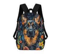 sinyumoney Mochilas Infantiles Impresas En 3D German Shepherd Mochilas Para Libros Para Niños Y Niñas Mochila Escolar Infantil Con Bolsillos Grandes Para Niños 17inch