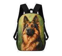 sinyumoney Mochilas Infantiles Impresas En 3D German Shepherd Portrait Mochila Escolar Infantil Linda Mochila Informal Para Exteriores Para Niños Estudiantes De Secundaria 17inch
