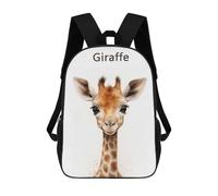 sinyumoney Mochilas Infantiles Impresas En 3D Giraffe Baby Art Mochila Escolar Infantil Linda Mochila Informal Para Exteriores Para Niños Estudiantes De Secundaria 17inch