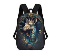 sinyumoney Mochilas Infantiles Impresas En 3D Giraffe in Enchanted Garden Mochilas Escolares Para Niños Y Niñas Mochilas De Viaje Bolsas Para Libros Para La Escuela O Viajes 17inch