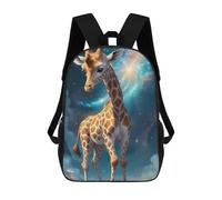 sinyumoney Mochilas Infantiles Impresas En 3D Giraffe in Fantasy Land Mochilas Para Libros Para Niños Y Niñas Mochila Escolar Infantil Con Bolsillos Grandes Para Niños 17inch