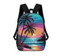 sinyumoney Mochilas Infantiles Impresas En 3D Glamorous Tropical Paradis Mochila Escolar Infantil Linda Mochila Informal Para Exteriores Para Niños Estudiantes De Secundaria 17inch