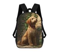sinyumoney Mochilas Infantiles Impresas En 3D Golden Retriever Dog Painting-1 Mochilas Mochilas De Moda Casual Mochila De Día Bonitas Bolsas De Viaje Mochila Casual Para Exteriores Para Niño Y Niña
