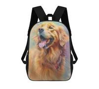 sinyumoney Mochilas Infantiles Impresas En 3D Golden Retriever Sketch Mochilas Para Libros Para Niños Y Niñas Mochila Escolar Infantil Con Bolsillos Grandes Para Niños 17inch
