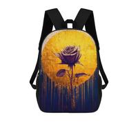 sinyumoney Mochilas Infantiles Impresas En 3D Golden Rose Abstract Mochila Escolar Infantil Linda Mochila Informal Para Exteriores Para Niños Estudiantes De Secundaria 17inch