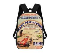 sinyumoney Mochilas Infantiles Impresas En 3D Grand Prix D Europe Reims 5 Juillet 1959 Mochilas Escolares Para Niños Y Niñas Mochilas De Viaje Bolsas Para Libros Para La Escuela O Viajes 17inch