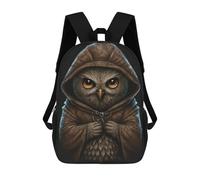 sinyumoney Mochilas Infantiles Impresas En 3D Hoodie Angry Owl Mochila Escolar Infantil Linda Mochila Informal Para Exteriores Para Niños Estudiantes De Secundaria 17inch